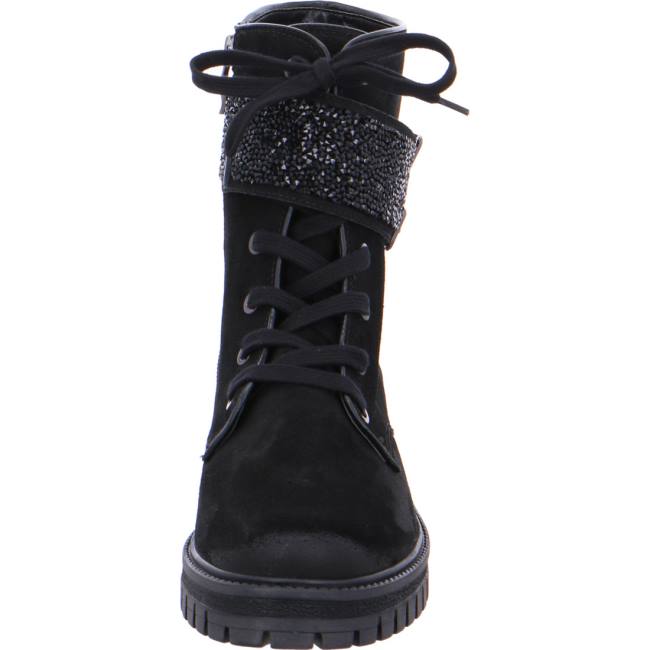 Ara Shoes Combat Jackson Women's Boots Black | ARA430IHE