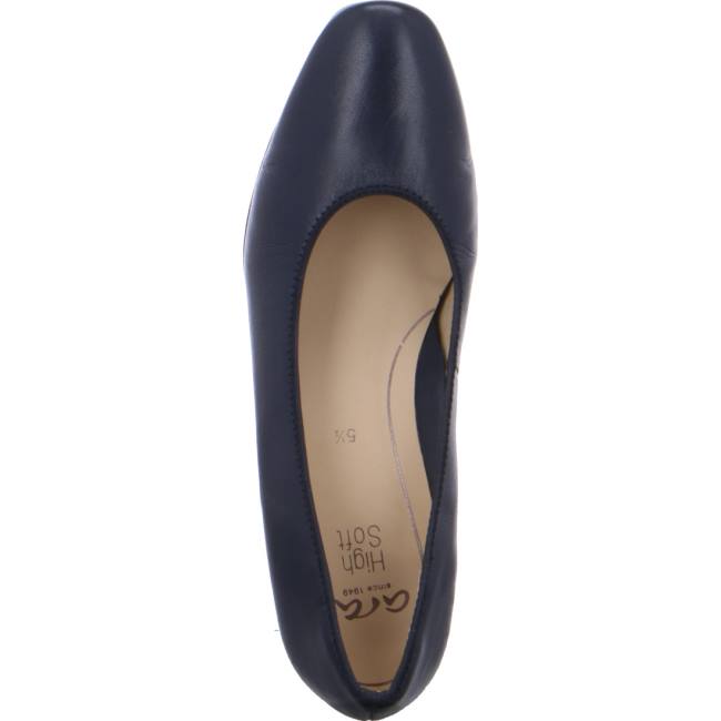 Ara Shoes Court Milano Women's Pumps Blue | ARA241UXQ