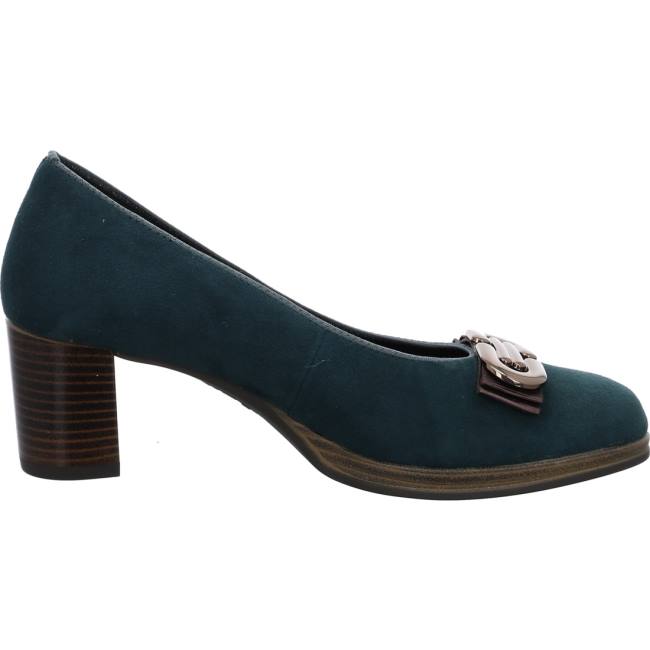 Ara Shoes Court Shoes Cannes Peacock Women's Pumps Green | ARA804LDX