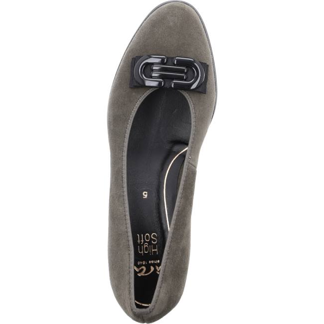 Ara Shoes Court Shoes Cannes Taiga Women's Pumps Grey | ARA213JET