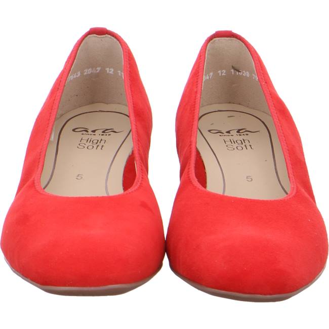 Ara Shoes Court Shoes Graz Flame Women's Pumps Red | ARA701CLQ