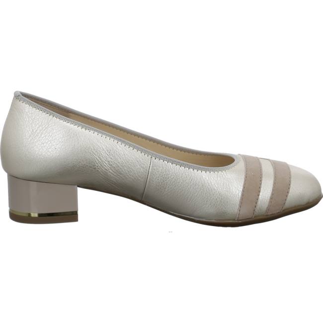 Ara Shoes Court Shoes Graz Platinum Women's Pumps Silver | ARA239VLP