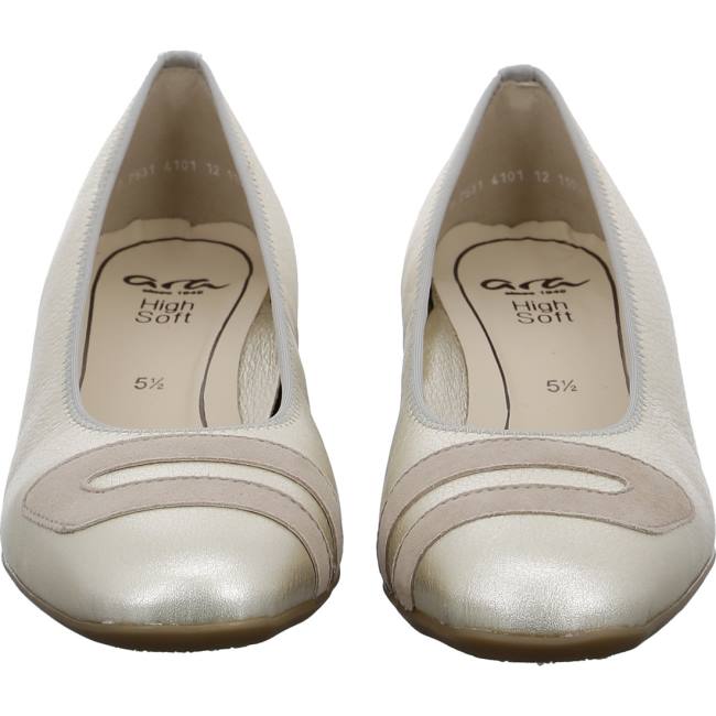 Ara Shoes Court Shoes Graz Platinum Women's Pumps Silver | ARA239VLP