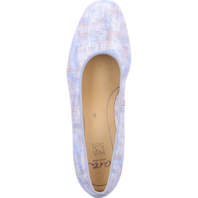 Ara Shoes Court Shoes Graz Sky Women's Pumps Blue | ARA517SXM