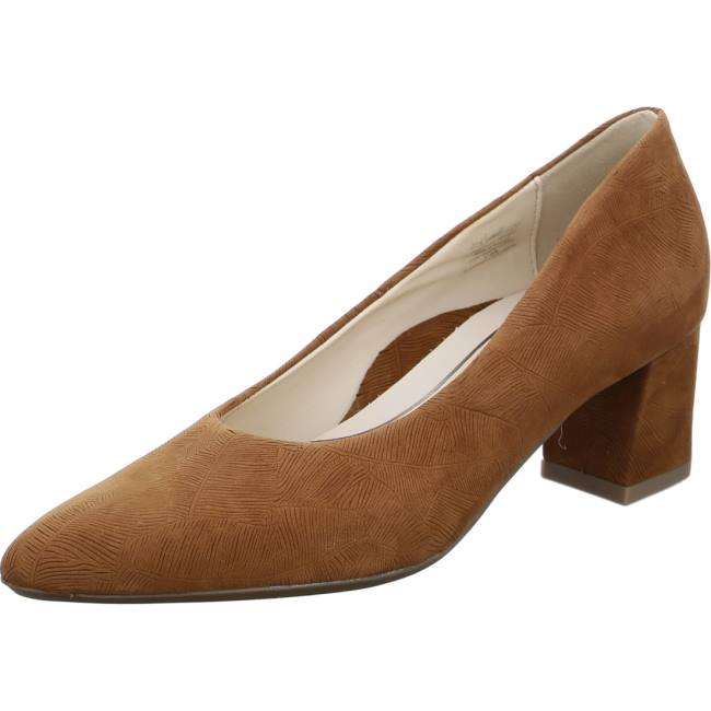 Ara Shoes Court Shoes London Cognac Women\'s Pumps Brown | ARA904YUG