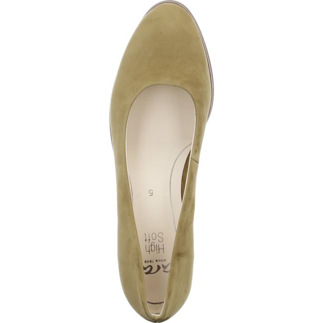 Ara Shoes Court Shoes Orly Khaki Women's Pumps Green | ARA028LGY