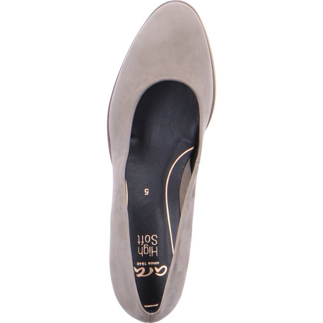 Ara Shoes Court Shoes Orly Taupe Women's Pumps Grey | ARA604UVE