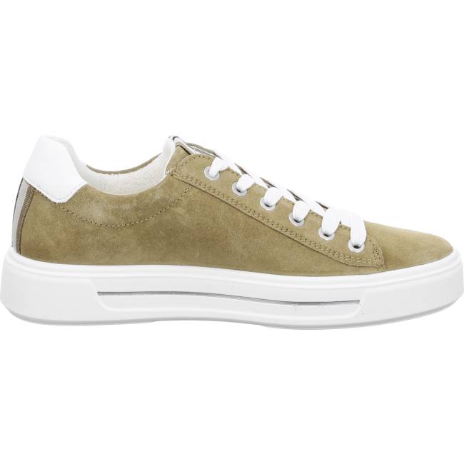 Ara Shoes Courtyard Khaki Women's Trainers Green | ARA405EGM