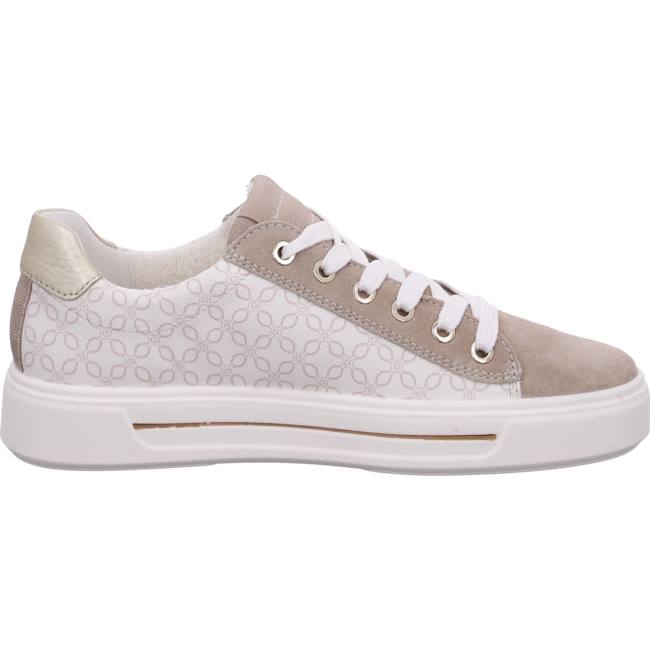 Ara Shoes Courtyard Sand Platinum Women's Trainers Beige | ARA251RIW