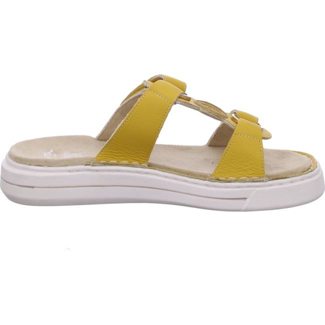 Ara Shoes Courtyard Sole Women's Mules Yellow | ARA289NBX