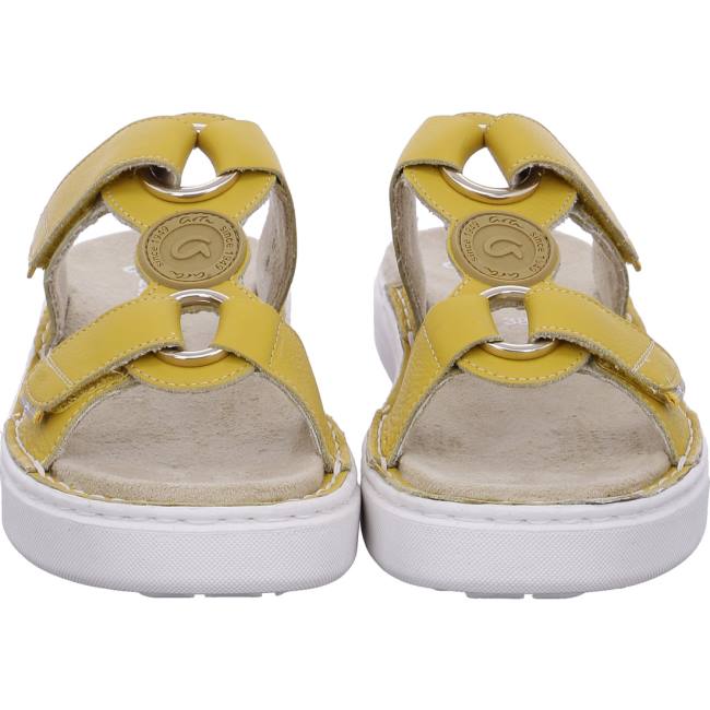 Ara Shoes Courtyard Sole Women's Mules Yellow | ARA289NBX