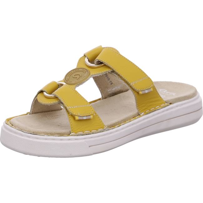 Ara Shoes Courtyard Sole Women\'s Mules Yellow | ARA289NBX