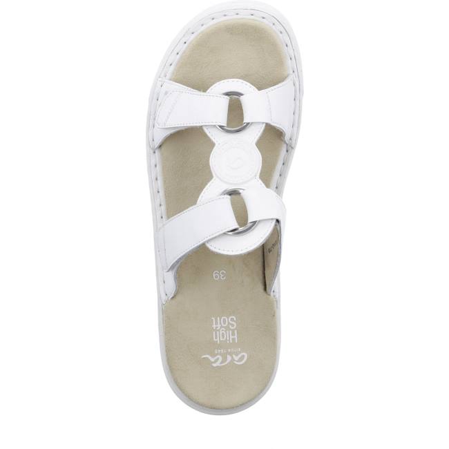 Ara Shoes Courtyard Women's Mules White | ARA649SDQ