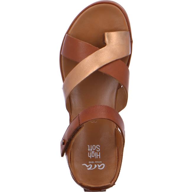 Ara Shoes Dubai Cognac Women's Sandals Brown | ARA172EFT