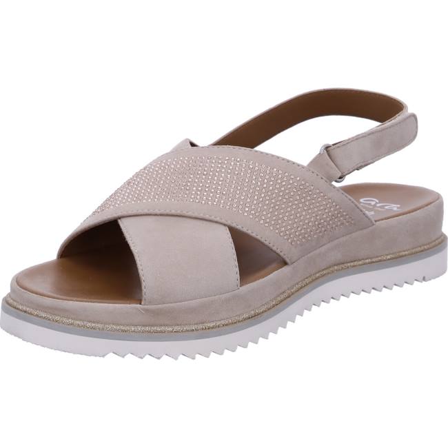 Ara Shoes Dubai Sand Women\'s Sandals Beige | ARA901KID