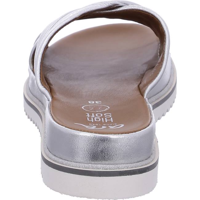 Ara Shoes Dubai Silver Women's Mules Grey | ARA958TEB