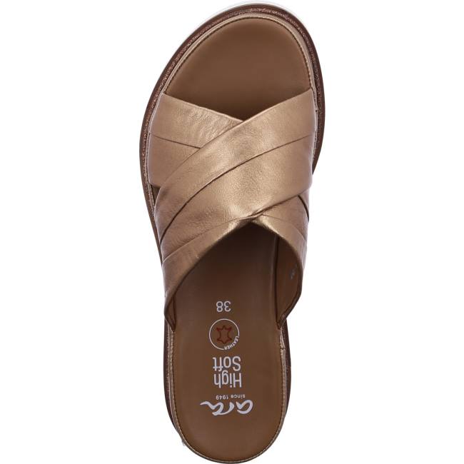 Ara Shoes Dubai Whisky Women's Mules Brown | ARA842WVC