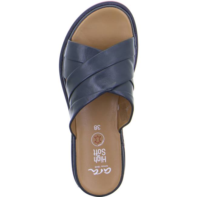 Ara Shoes Dubai Women's Mules Blue | ARA478BHU