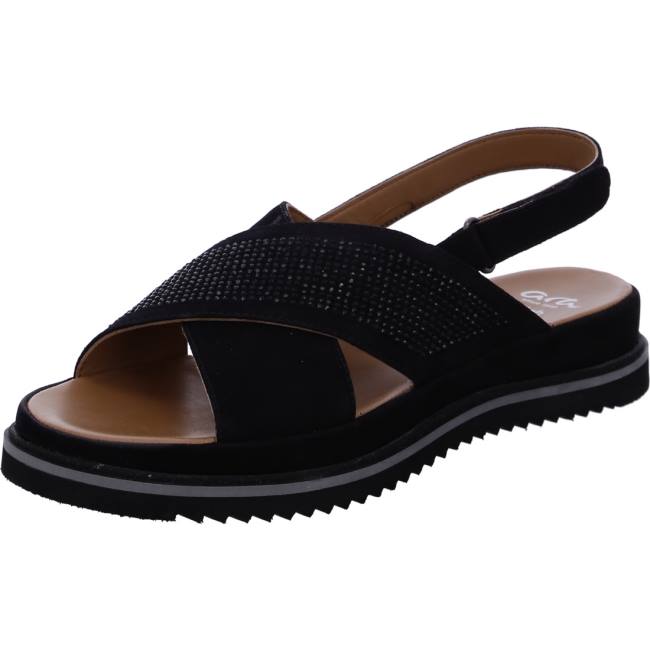 Ara Shoes Dubai Women\'s Sandals Black | ARA468VWN