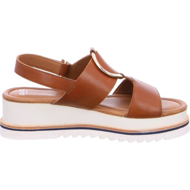 Ara Shoes Durban Cognac Women's Sandals Brown | ARA972XDI