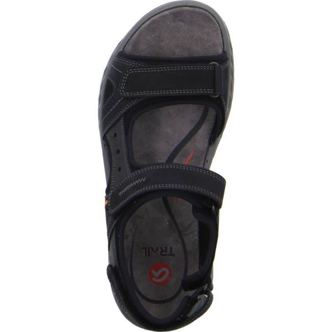 Ara Shoes Elias Men's Sandals Black | ARA134INE