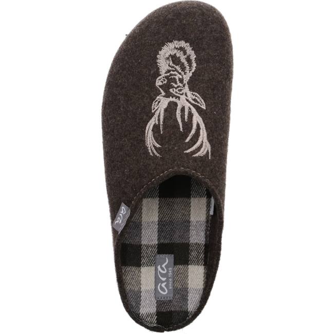 Ara Shoes Enzo Men's Slippers Brown | ARA146AVT