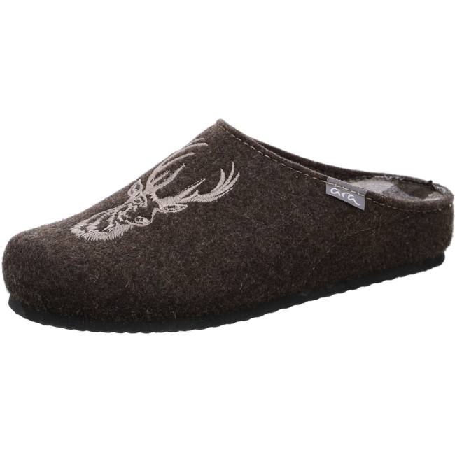 Ara Shoes Enzo Men\'s Slippers Brown | ARA146AVT