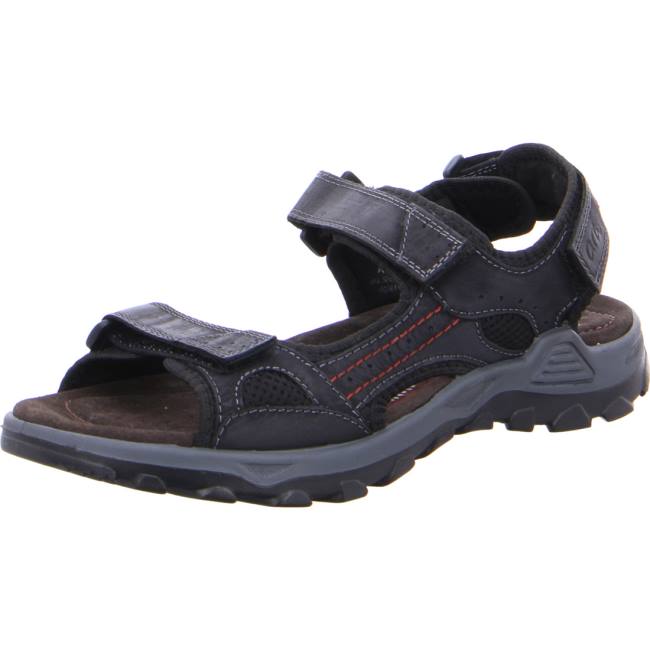 Ara Shoes Ericsen Men\'s Sandals Black | ARA254EMS