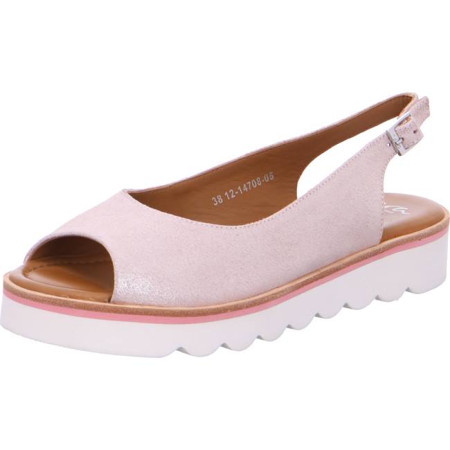 Ara Shoes Genua Gold Women\'s Sandals Rose | ARA321DZG