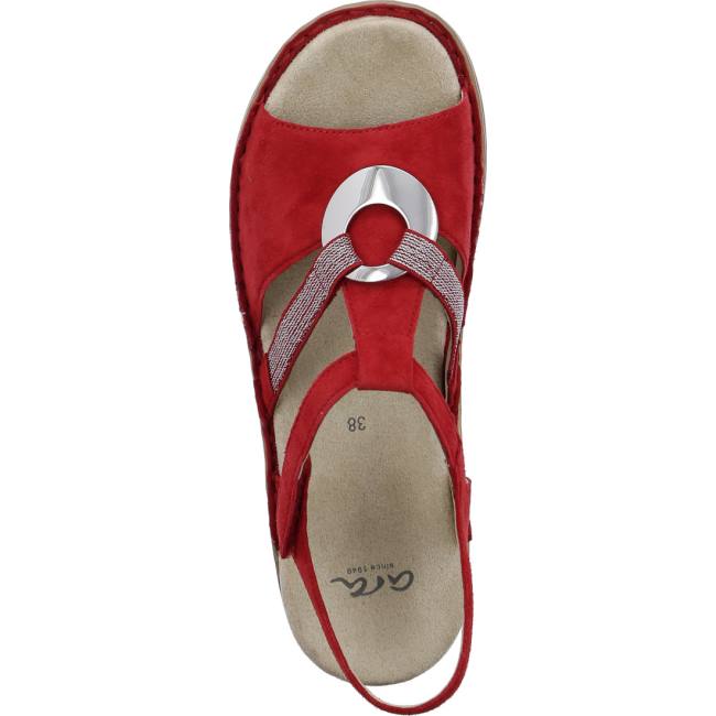 Ara Shoes Hawaii Flame Women's Sandals Red | ARA861XMY