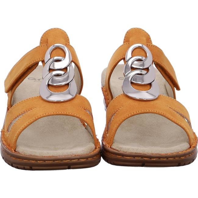 Ara Shoes Hawaii Ochre Women's Mules Brown | ARA978YBA