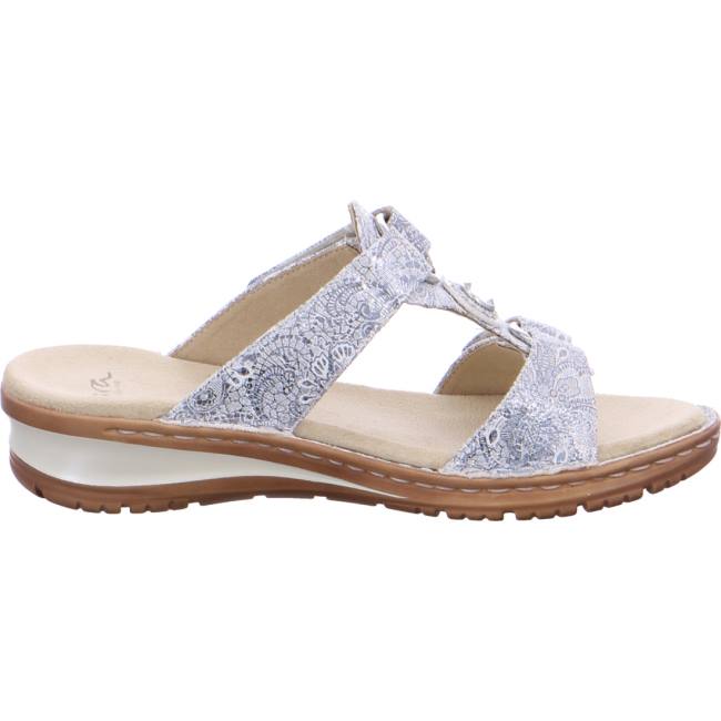 Ara Shoes Hawaii Silver Women's Mules Grey | ARA923DYN