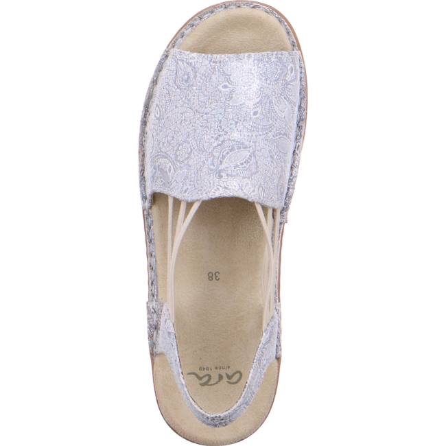 Ara Shoes Hawaii Silver Women's Sandals Grey | ARA476XQR