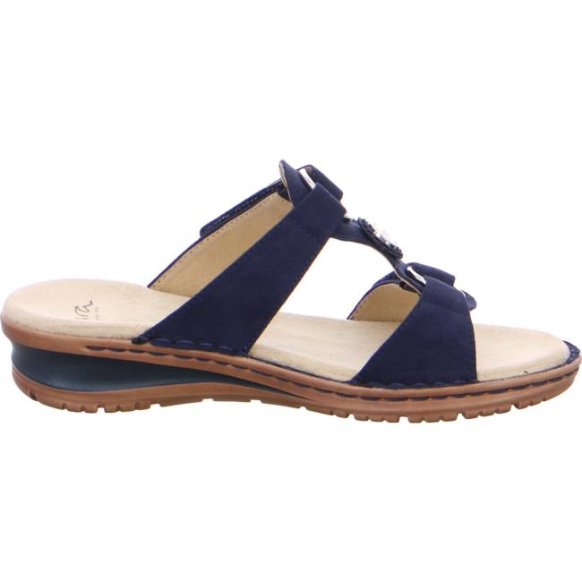 Ara Shoes Hawaii Women's Mules Blue | ARA301LEW