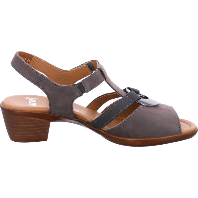 Ara Shoes Heeled Lugano Street Women's Sandals Grey | ARA754HAW