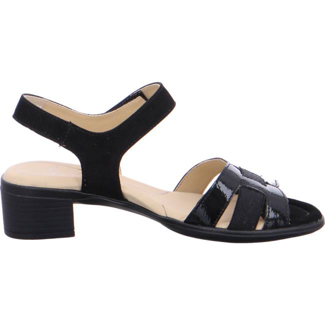 Ara Shoes Heeled Lugano Women's Sandals Black | ARA802WKO