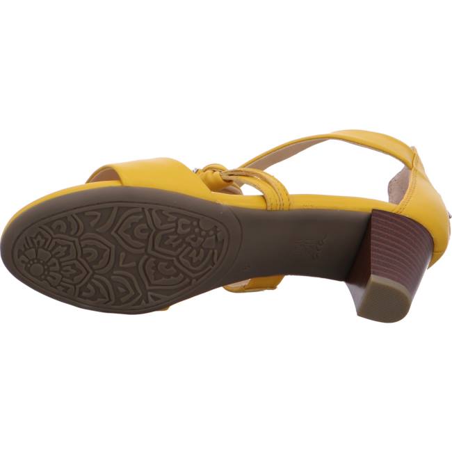 Ara Shoes Heeled Rosso Sun Women's Sandals Yellow | ARA701LRK