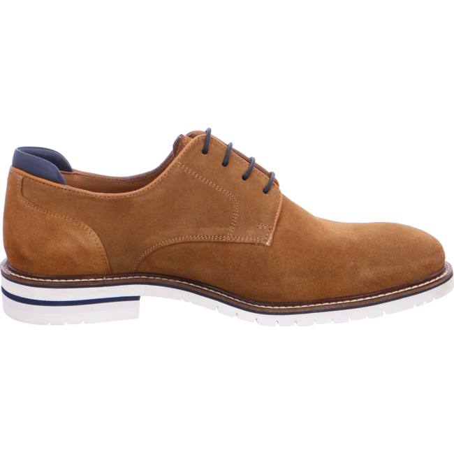 Ara Shoes Henry Cognac Men's Lace Up Shoes Brown | ARA250BCU