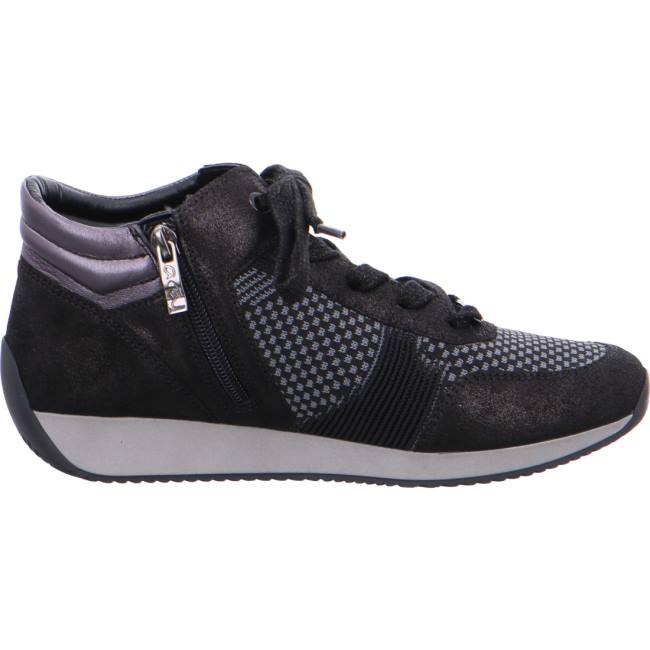 Ara Shoes High Top Lissabon Women's Trainers Black | ARA972GKQ