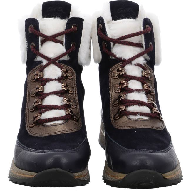 Ara Shoes High Top Osaka Women's Boots Blue | ARA514OXR