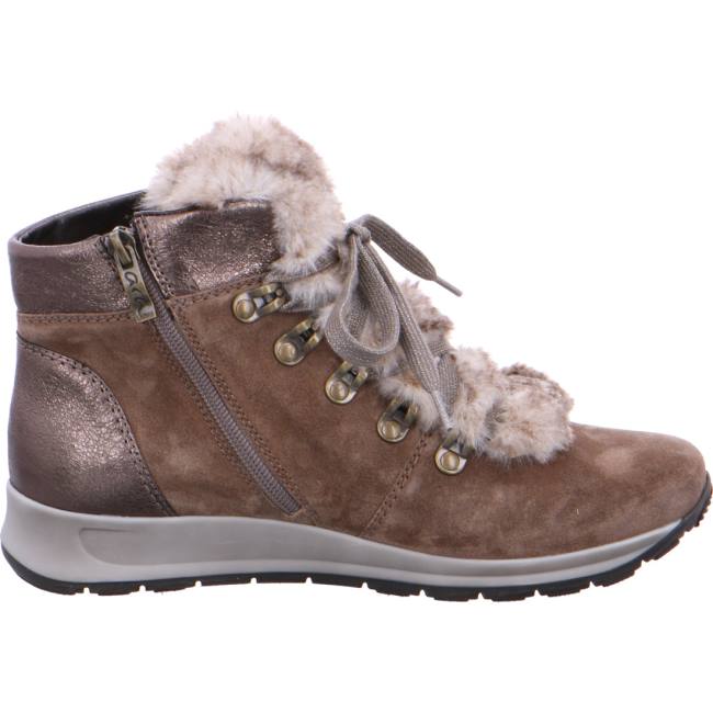 Ara Shoes High Top Osaka Women's Boots Brown | ARA659BPL