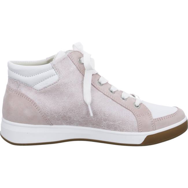 Ara Shoes High Top Rom Women's Trainers Rose | ARA063FZB