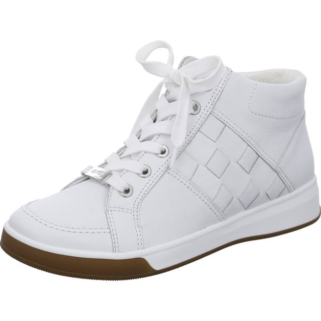 Ara Shoes High Top Rom Women\'s Trainers White | ARA082JWT