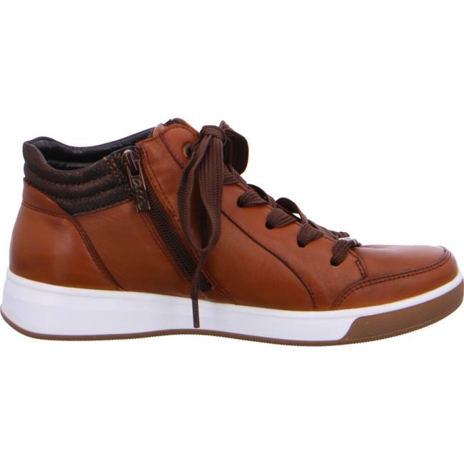 Ara Shoes High Top Rom Women's Trainers Brown | ARA132NKV