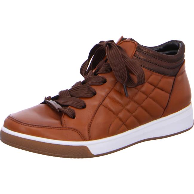 Ara Shoes High Top Rom Women\'s Trainers Brown | ARA132NKV