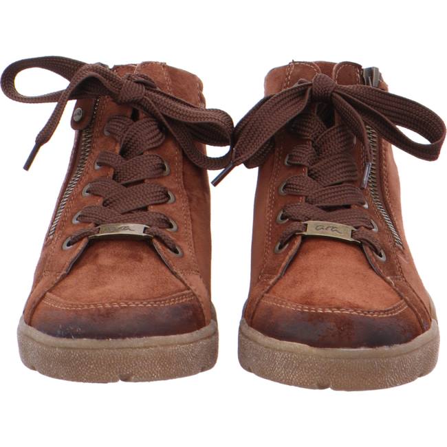 Ara Shoes High Top Rom Women's Trainers Brown | ARA348YTL