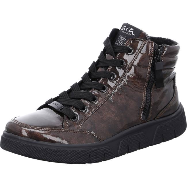 Ara Shoes High Top Rom-sport Bronze Women\'s Boots Brown | ARA735BKN