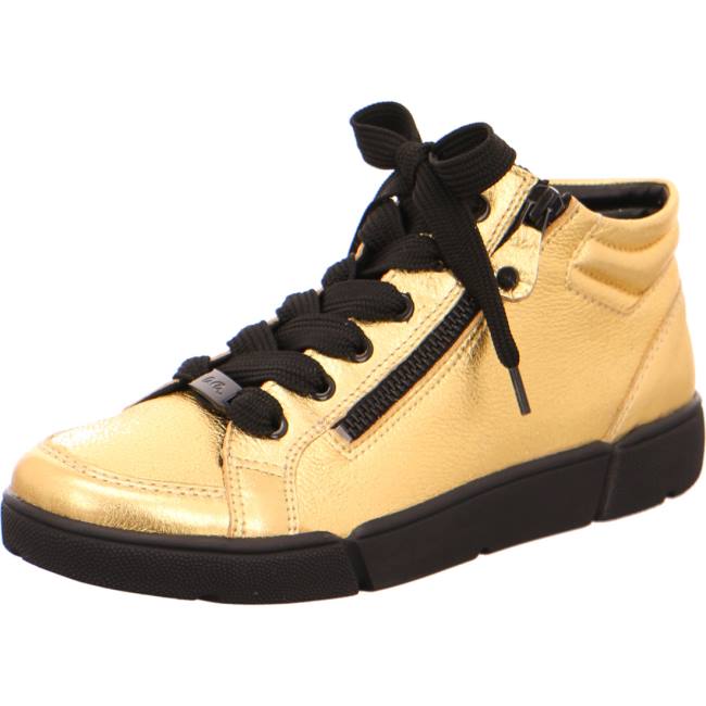 Ara Shoes High Top Rom-sport Women\'s Boots Gold / Black | ARA134BSE