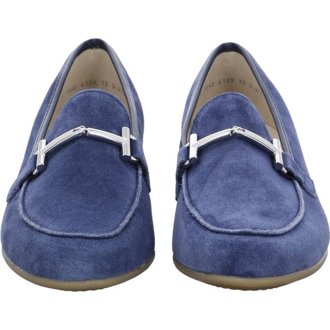 Ara Shoes Kent Indigo Women's Loafers Blue | ARA379YRD