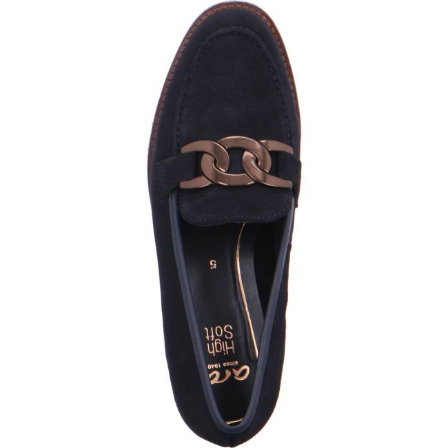 Ara Shoes Kent Women's Loafers Blue | ARA470RTE